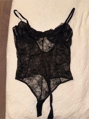 Black Lace Bodysuit Lingerie